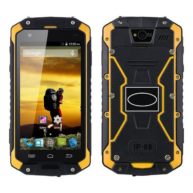 HiDON 4.5 inch MTK6580 Android Rugged Phone 2G RAM + 16G ROM Waterproof Dustproof 3G Mobile Phone